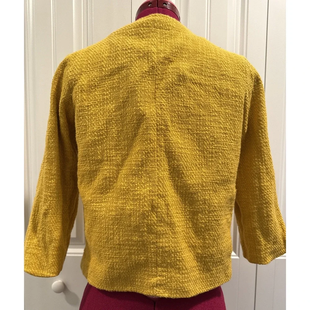 Chico's Womens Blazer Jacket‎ Yellow Size 0